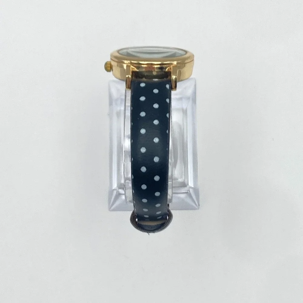 Love You To The Moon Women's Watch 27mm Gold Tone Gift Polka Dot New Battery 8